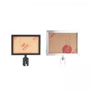 高品质落地展示牌展会不锈钢告示商场竖款A4广告落地展示牌